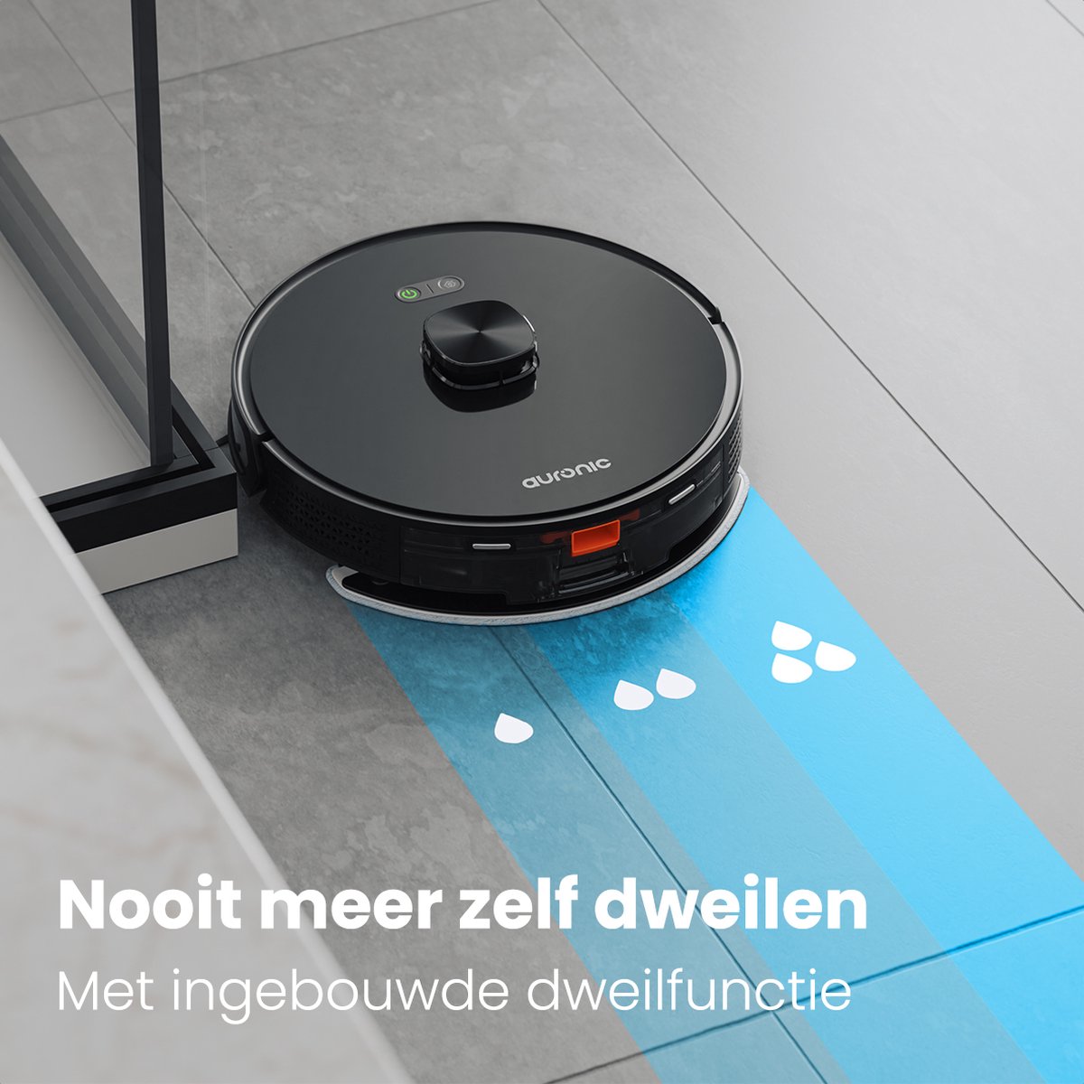 Auronic Robotstofzuiger Zwart Met Laadstation