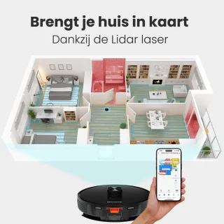Auronic Robotstofzuiger Zwart Met Laadstation