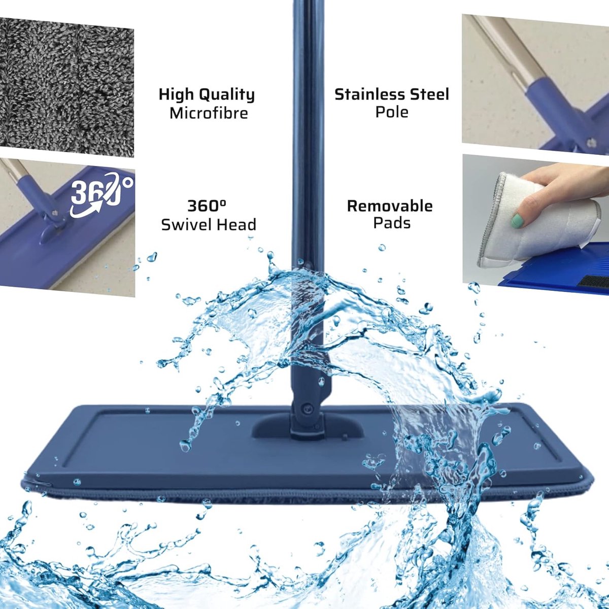 Autoclean 360° Draaibare Mop en Emmer Set