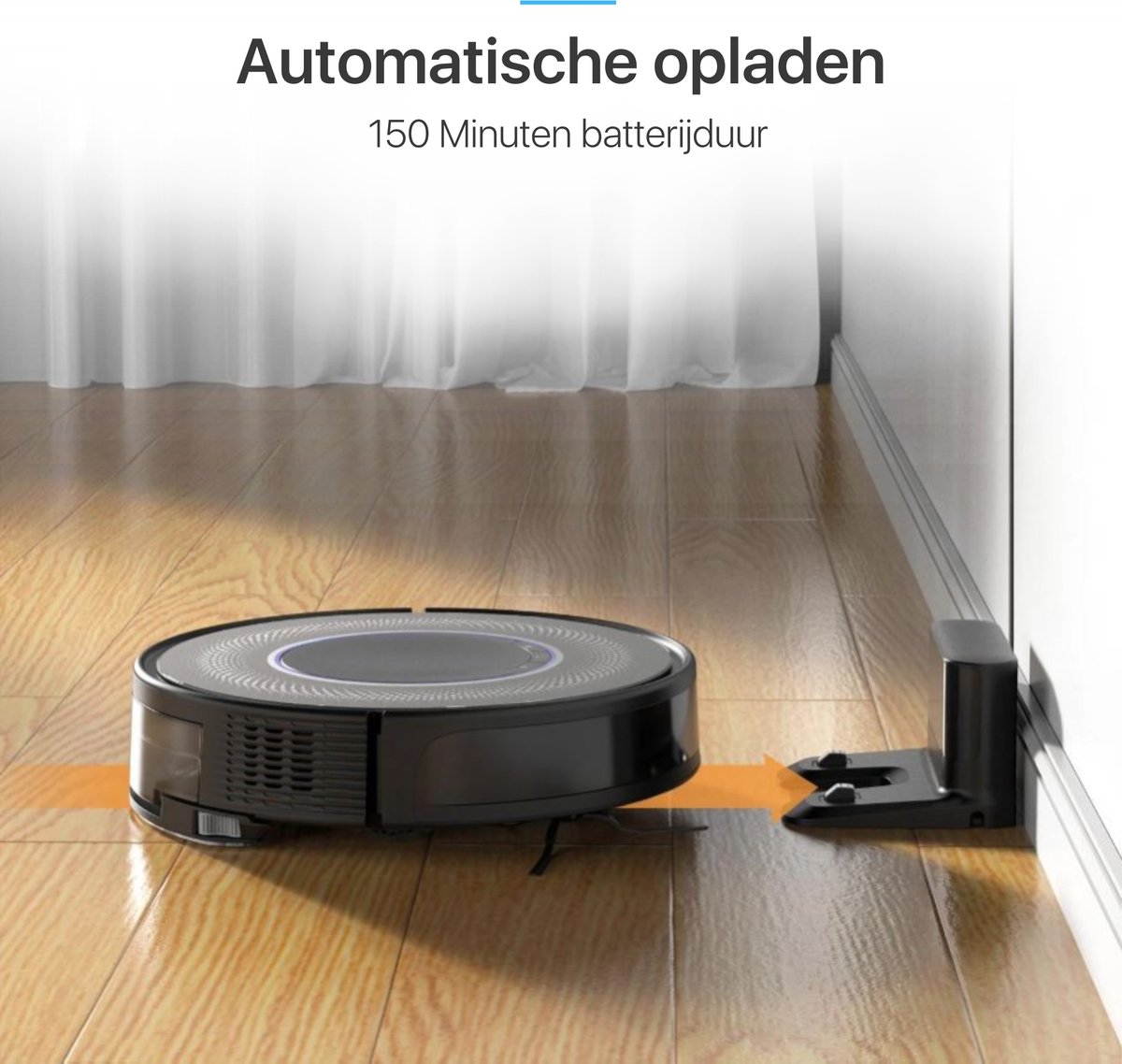 Avalect CleanMate Robotstofzuiger met dweilfunctie zwart