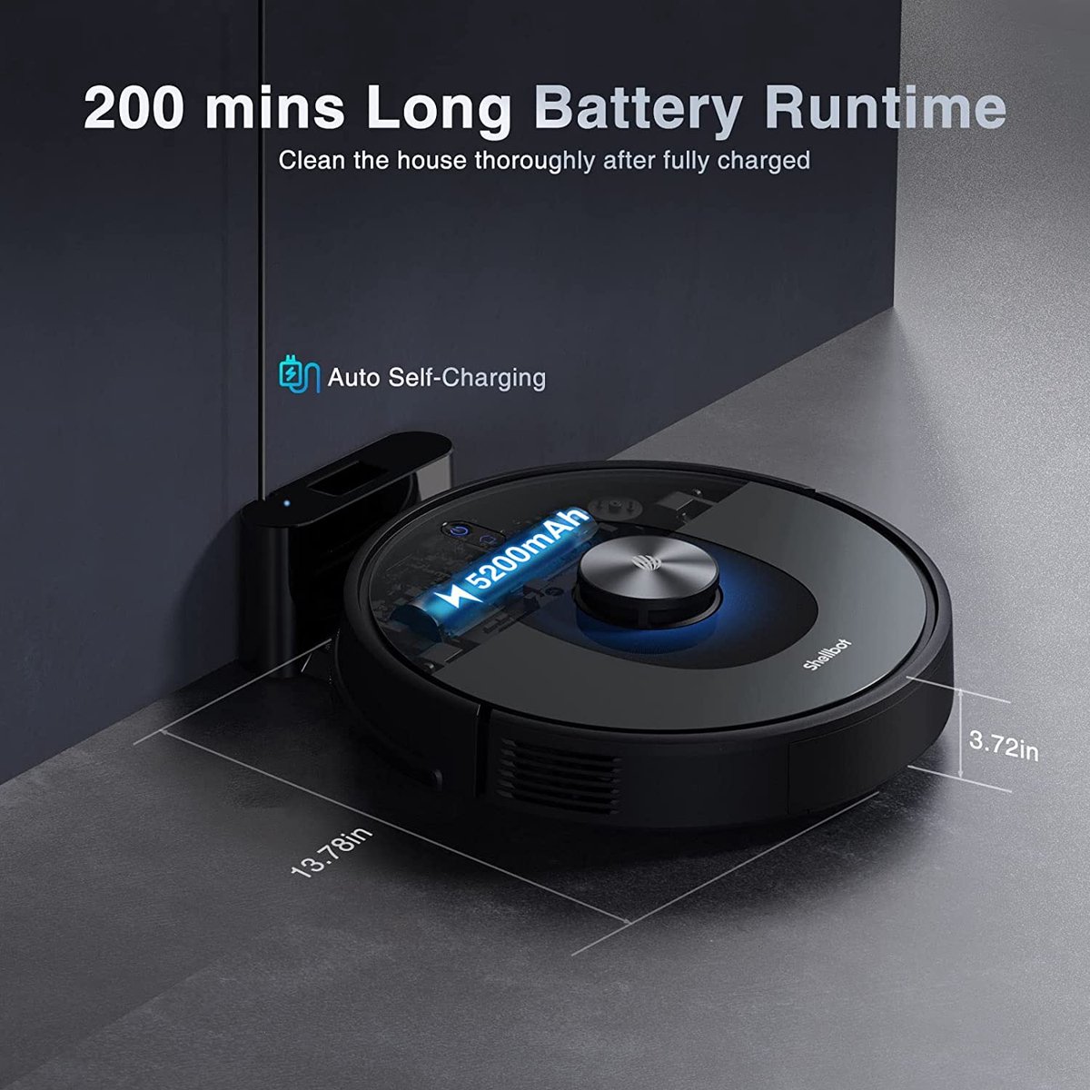 Bagotte Shellbot SL60 Robotstofzuiger met Dweilfunctie