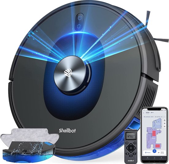 Bagotte Shellbot SL60 Robotstofzuiger met Dweilfunctie