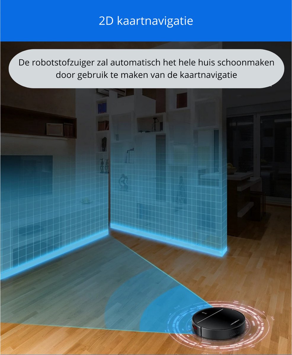 BellissiBo® Robotstofzuiger met Dweilfunctie