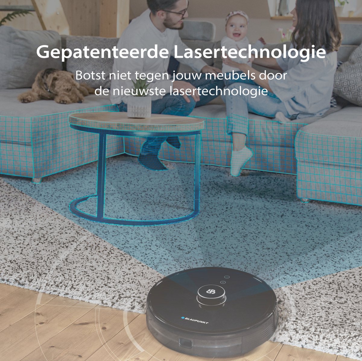 Blaupunkt Bluebot XTREME Robotstofzuiger met Dweilfunctie