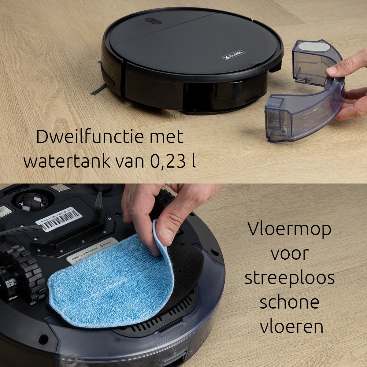 BluMill Robotstofzuiger met Dweilfunctie