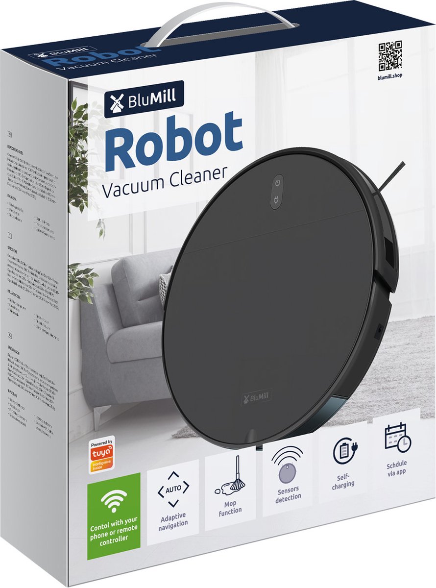 BluMill Robotstofzuiger met Dweilfunctie