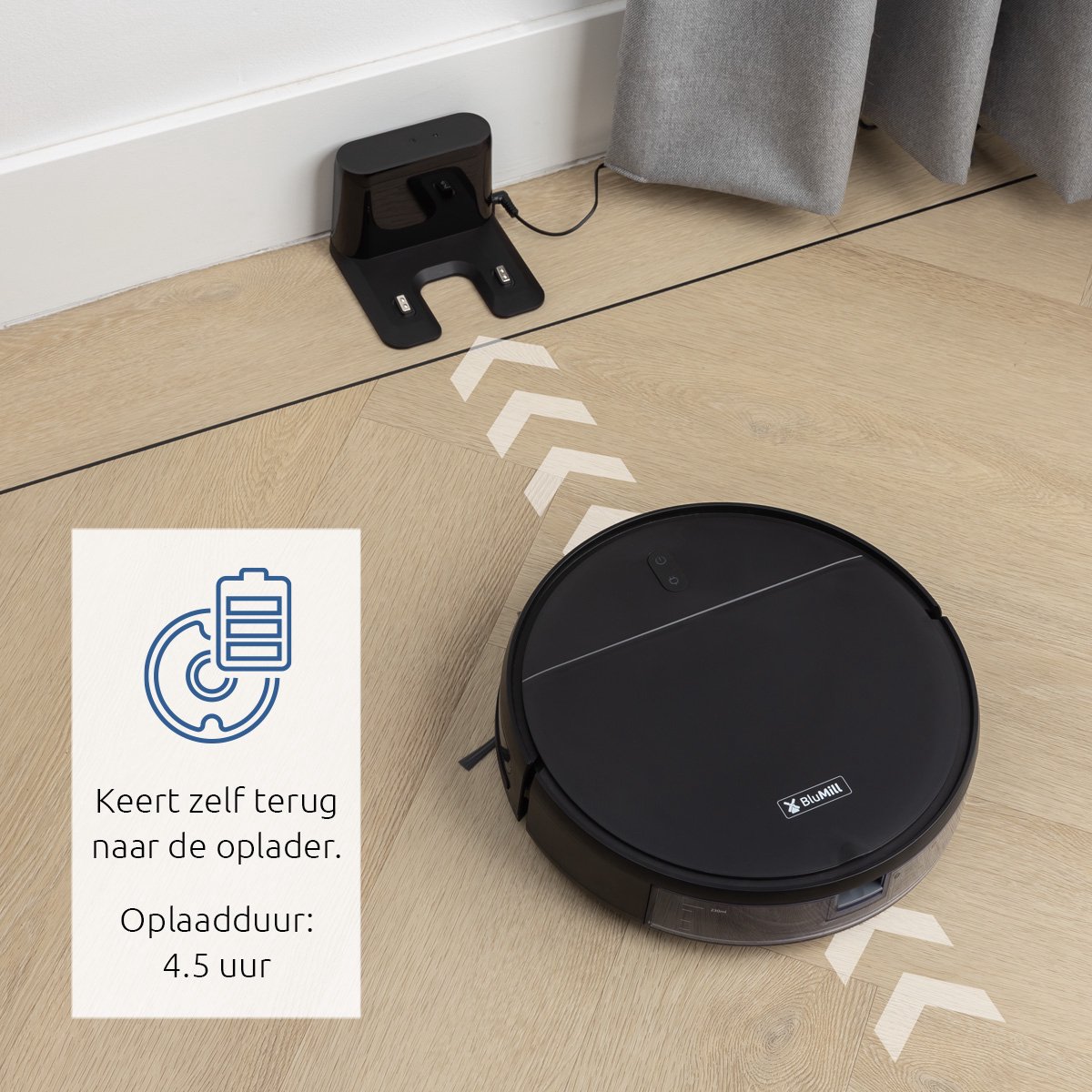 BluMill Robotstofzuiger met Dweilfunctie