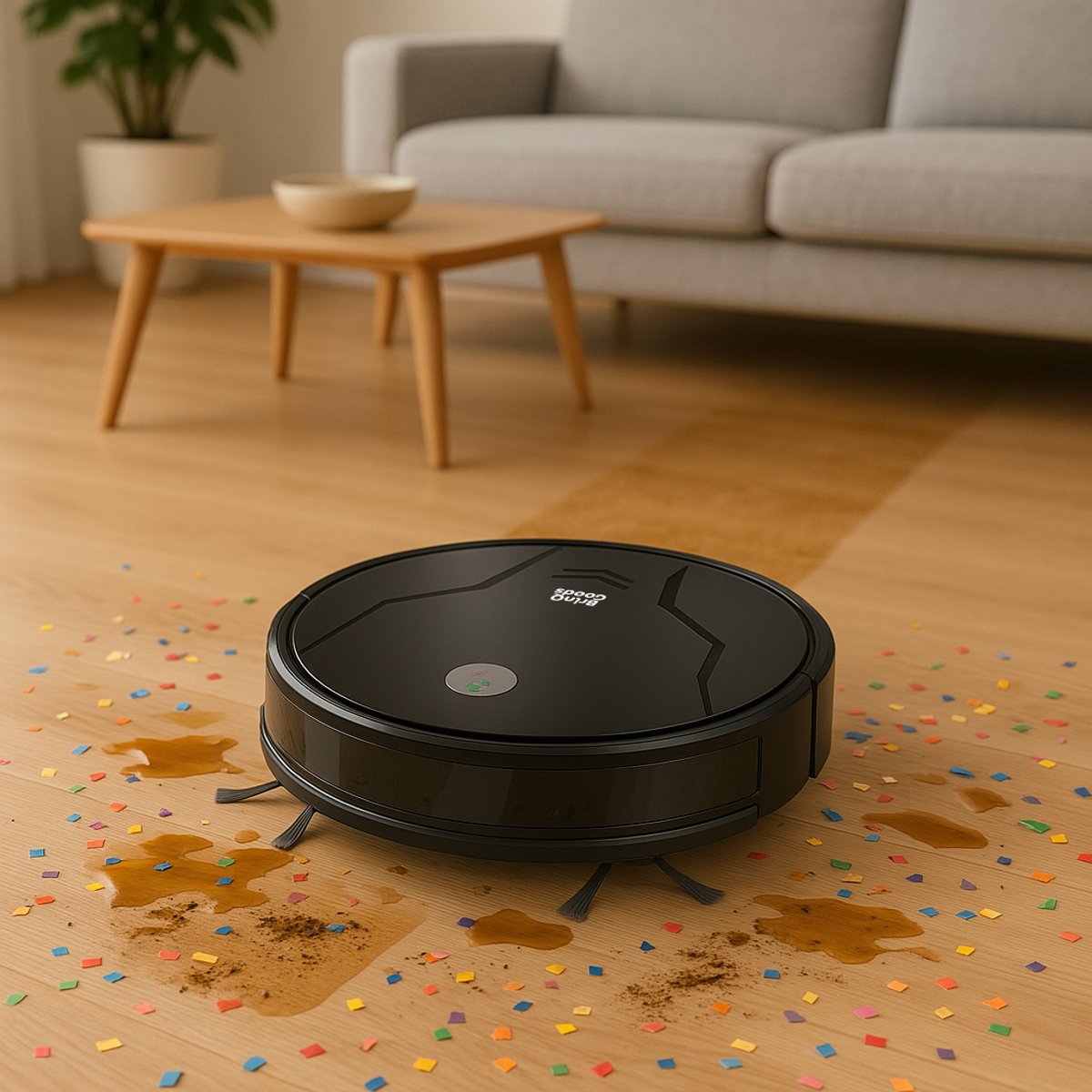 BrinQ Goods Robotstofzuiger met Dweilfunctie en Laadstation