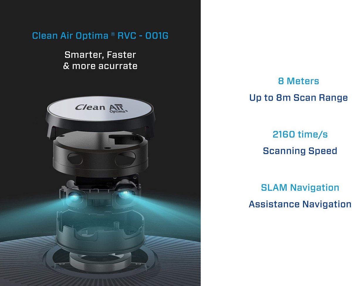 Clean Air Optima RVC-001G Smart Robotstofzuiger