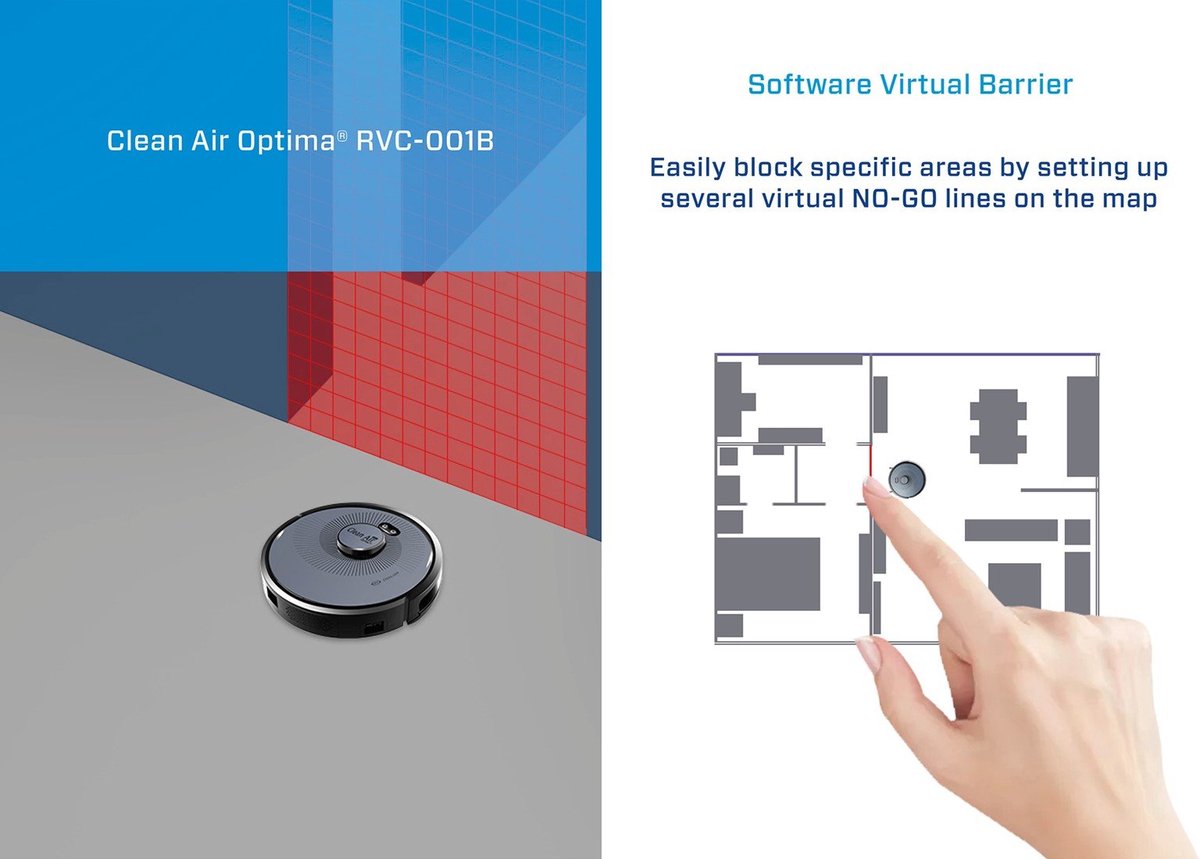 Clean Air Optima RVC-001G Smart Robotstofzuiger