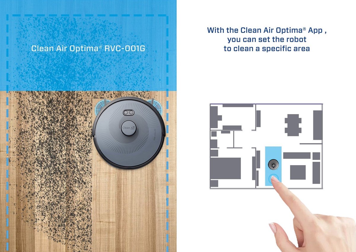 Clean Air Optima RVC-001G Smart Robotstofzuiger