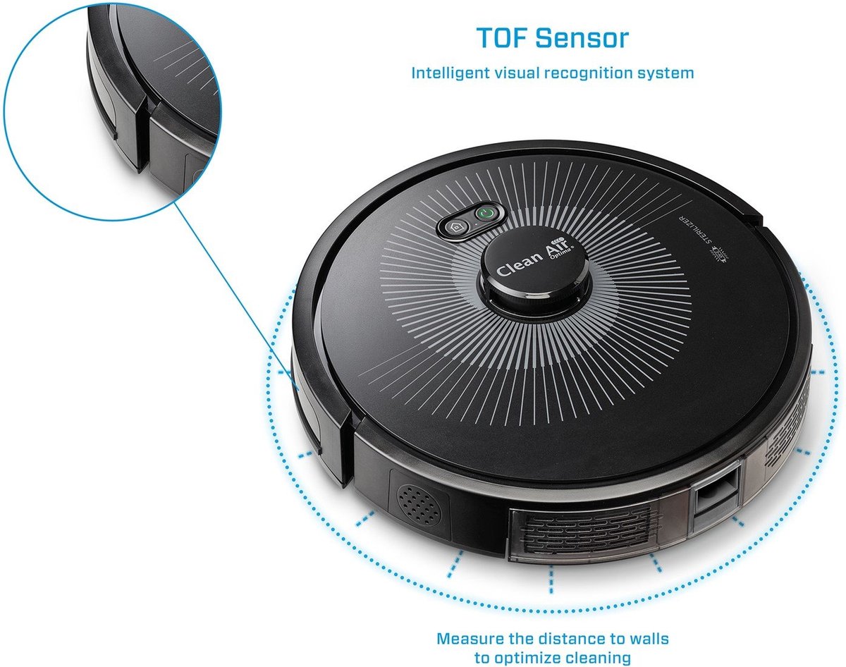 Clean Air Optima RVC-002B Smart Robotstofzuiger met Zelf-Leeg-Station