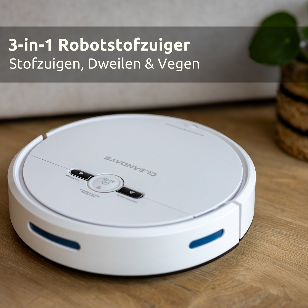 CleanDays D2-001 Robotstofzuiger met dweilfunctie