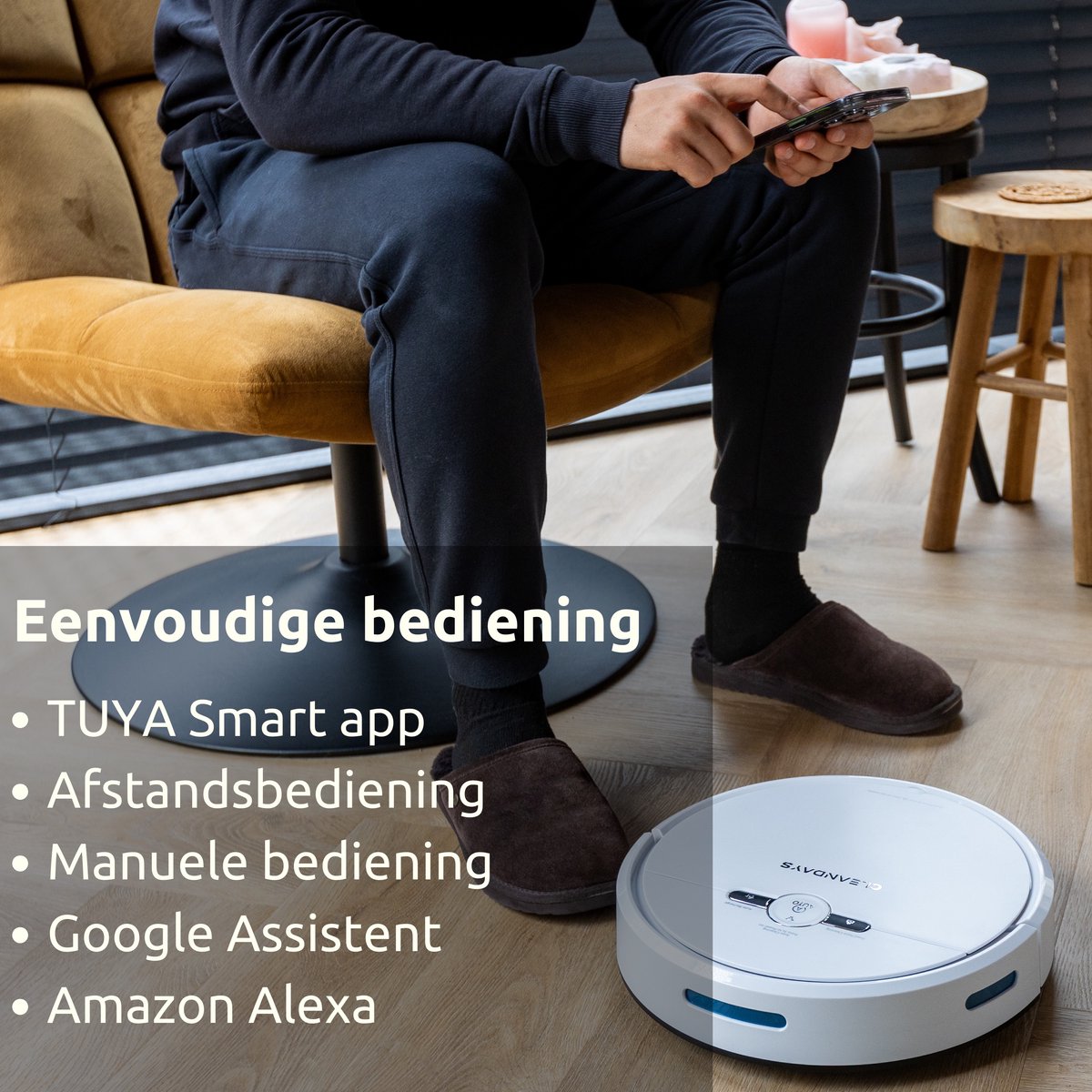 CleanDays D2-001 Robotstofzuiger met dweilfunctie