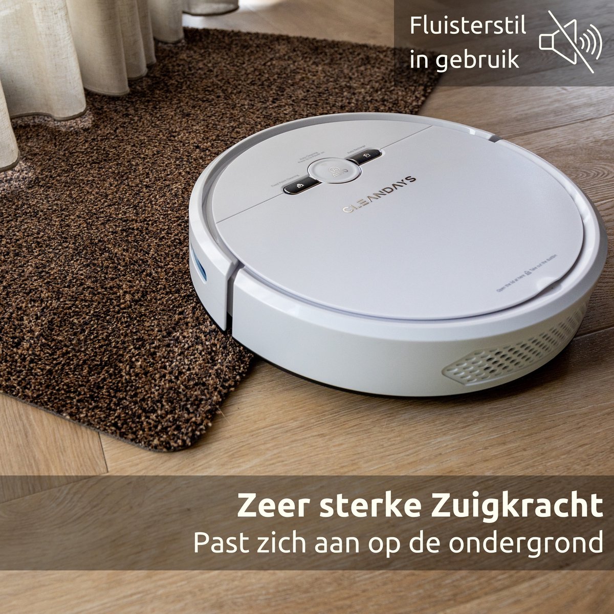 CleanDays D2-001 Robotstofzuiger met dweilfunctie