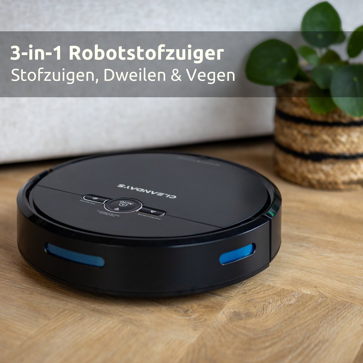 CleanDays D2-001 Robotstofzuiger met dweilfunctie