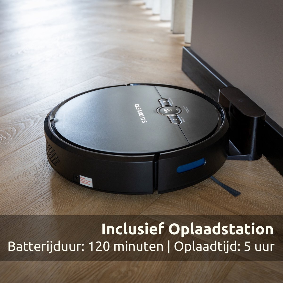 CleanDays D2-001 Robotstofzuiger met dweilfunctie