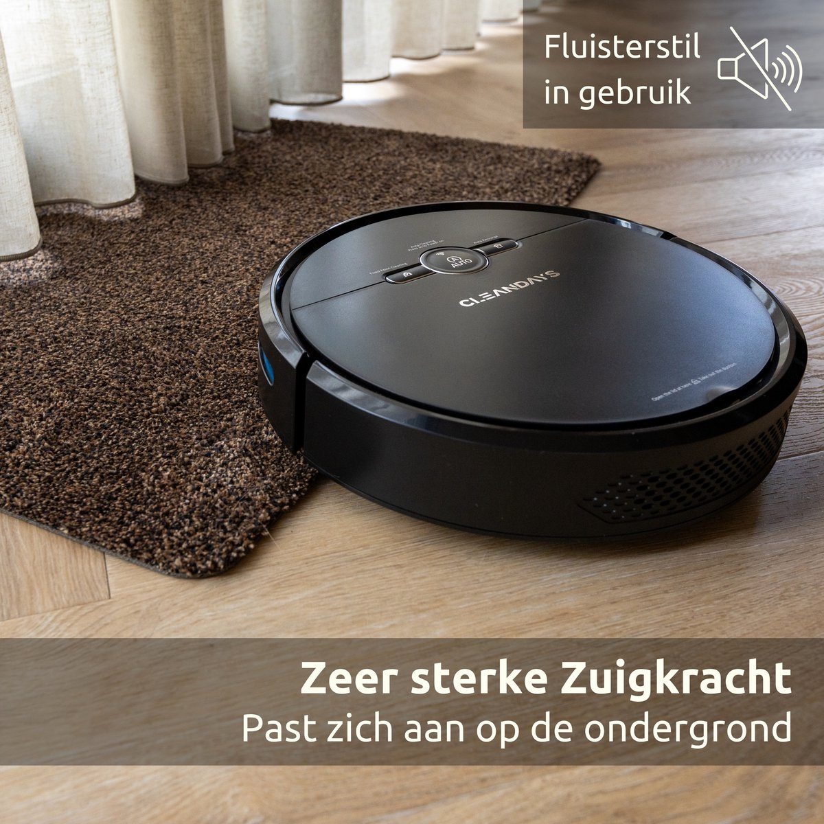 CleanDays D2-001 Robotstofzuiger met dweilfunctie
