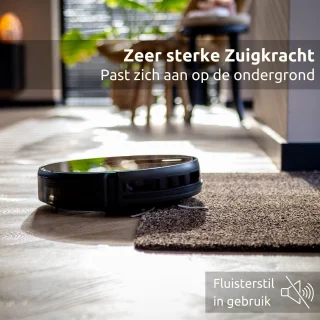 CleanDays D3-300MAX Robotstofzuiger met Laadstation Zwart