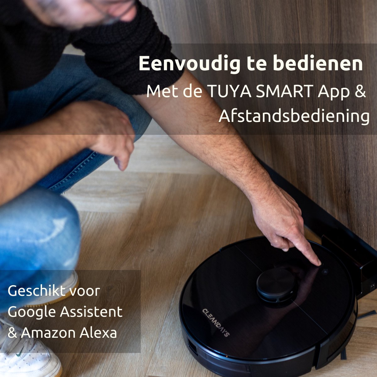 CleanDays XR-500 Lidar Robotstofzuiger met Dweilfunctie