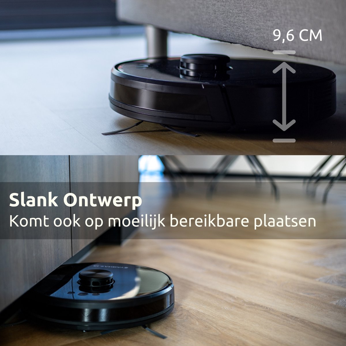 CleanDays XR-500 Lidar Robotstofzuiger met Dweilfunctie