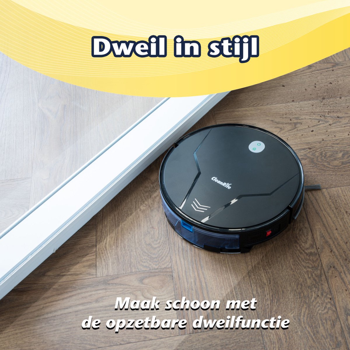 CleanRite Robotstofzuiger met Dweilfunctie en Laadstation