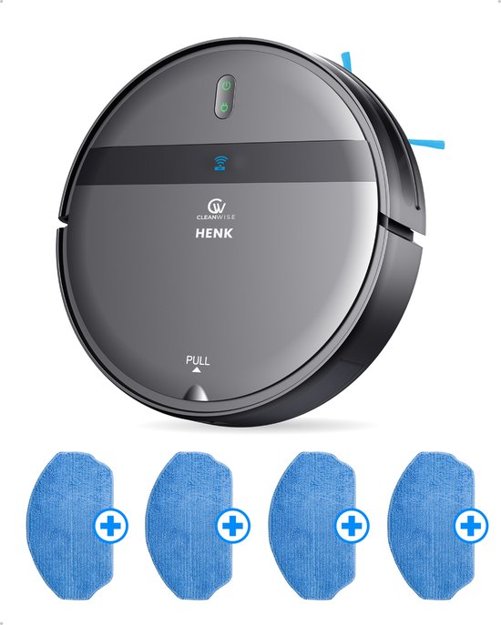 CleanWise Henk+ 4 Dweil Doeken Robotstofzuiger met Dweilfunctie review