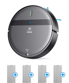 CleanWise Henk Robotstofzuiger met Dweilfunctie en 4 Filters