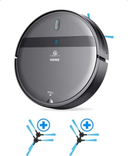 CleanWise Henk Robotstofzuiger met Dweilfunctie en 4 Zijborstels