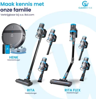 CleanWise Henk Robotstofzuiger met Dweilfunctie
