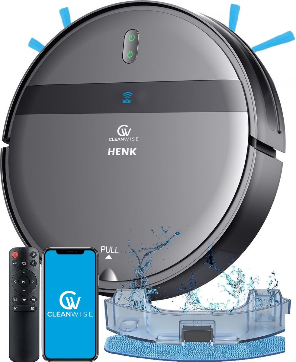 CleanWise Henk Robotstofzuiger met Dweilfunctie
