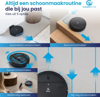 CleanWise Henk Robotstofzuiger met Dweilfunctie
