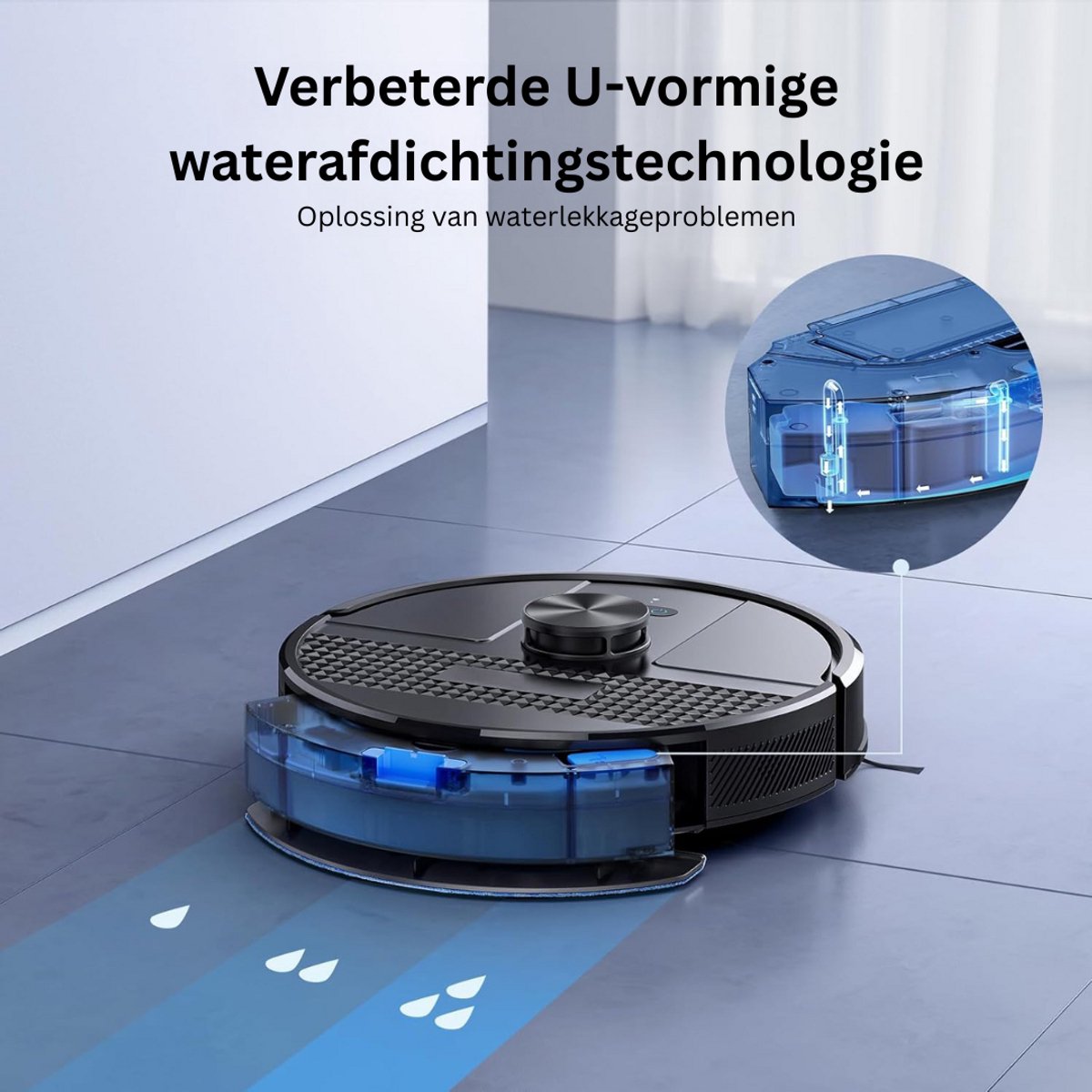 CLGP Robotstofzuiger Huisdieren Draadloos Met Laadstation
