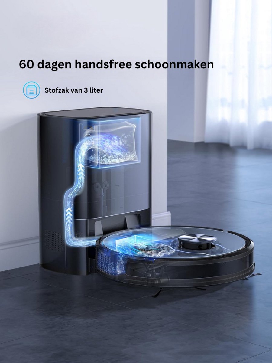 CLVP Robotstofzuiger Huisdieren Draadloos Met Laadstation
