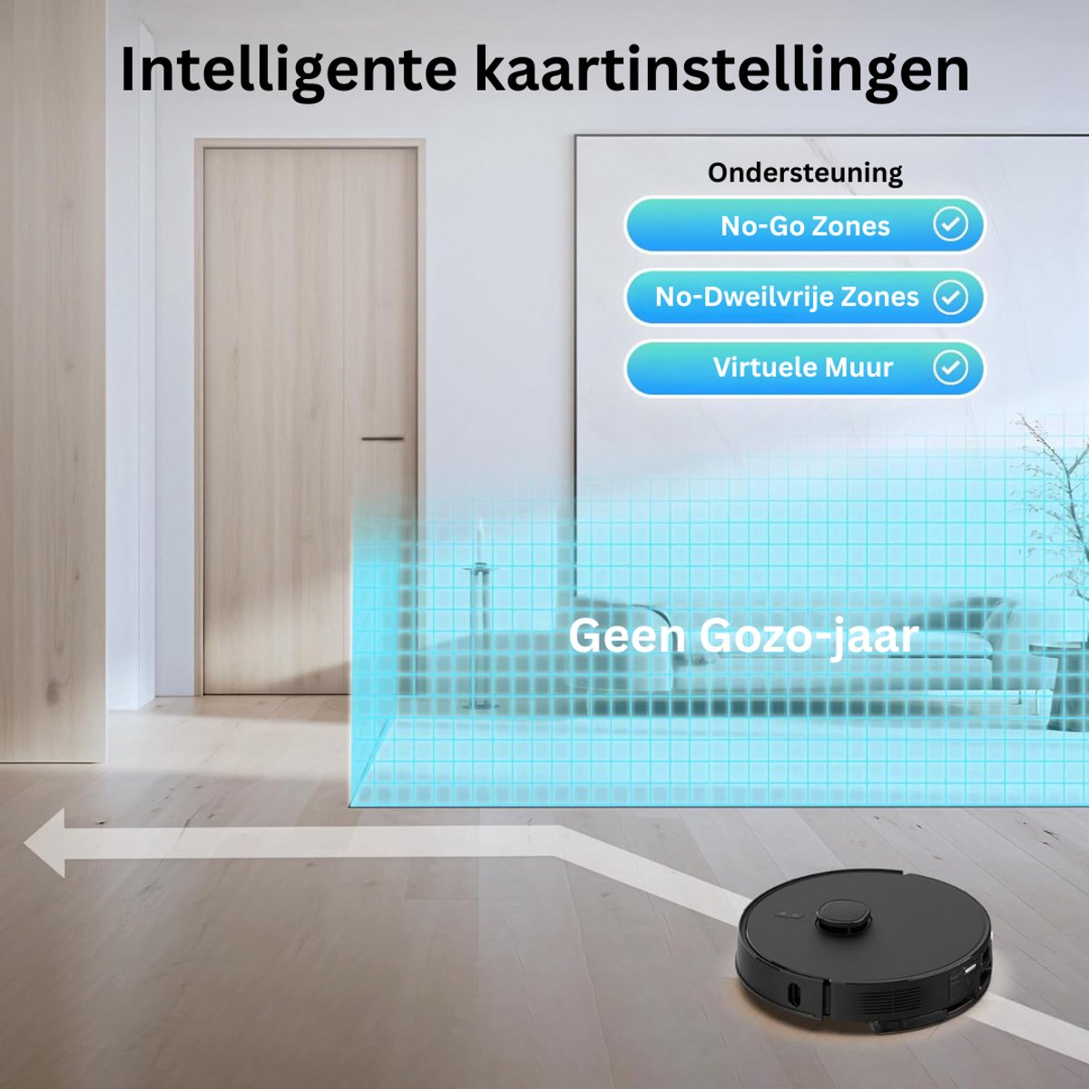 CLVP Robotstofzuiger Met Dweilfunctie En Laadstation