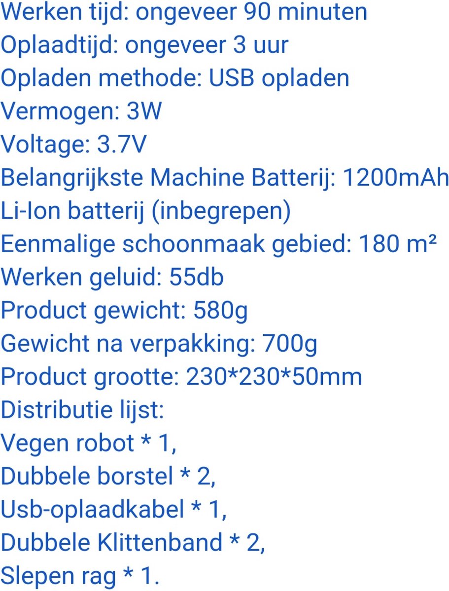 Compacte Robotstofzuiger met Desinfecterend Licht