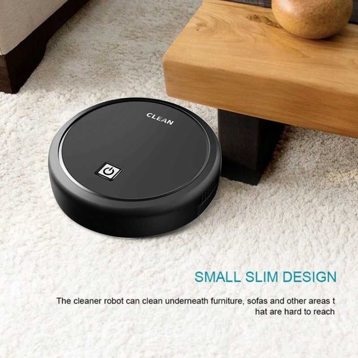 Compacte Robotstofzuiger met Desinfecterend Licht