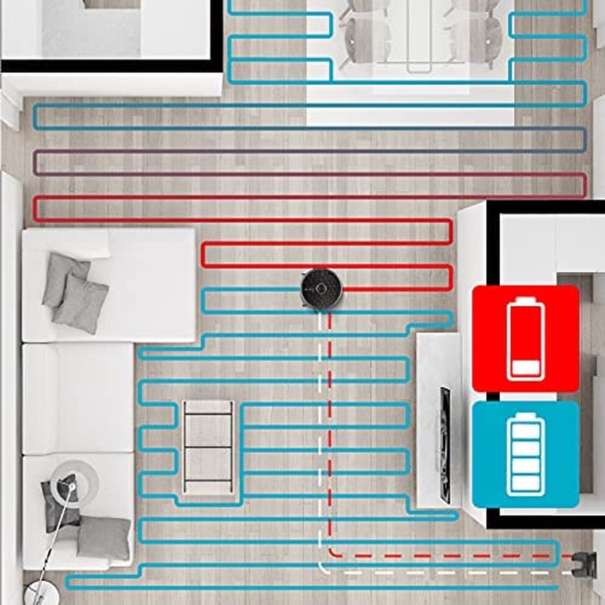 Concept VR3210 3-in-1 robotstofzuiger met mop