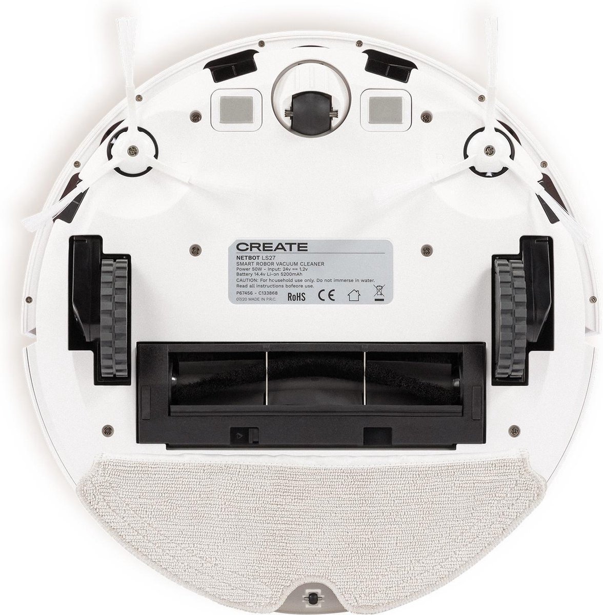 CREATE NETBOT LS27 Robotstofzuiger met Zelfontladingsbasis