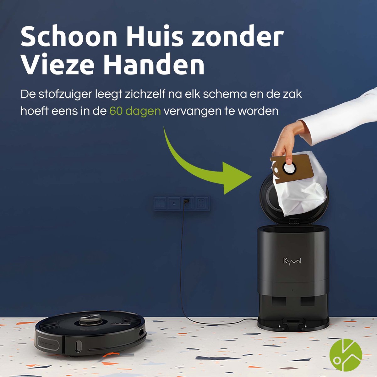 Cybovac S31 Robotstofzuiger Zwart