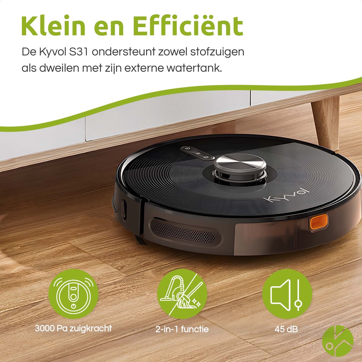 Cybovac S31 Robotstofzuiger Zwart