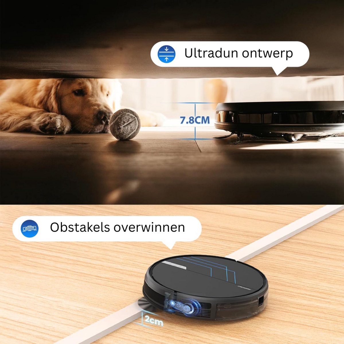 DailySupplies Robotstofzuiger Huisdieren Draadloos Laadstation