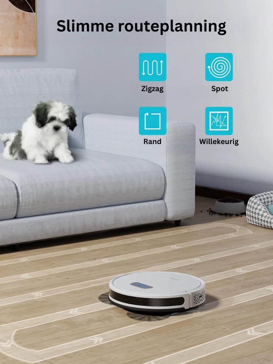 DailySupplies Robotstofzuiger Huisdieren met Laadstation