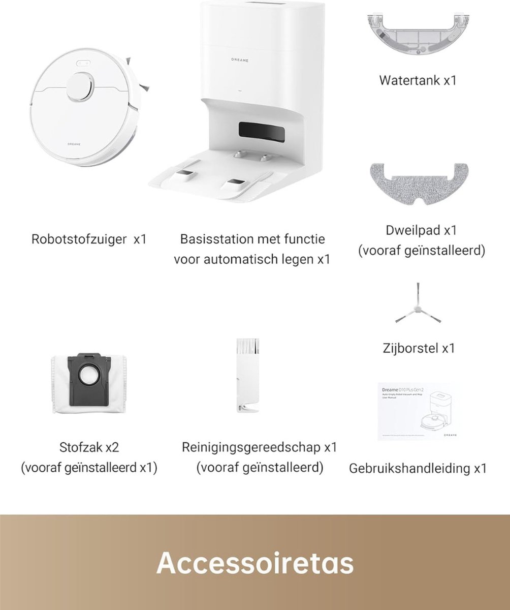 DailySupplies Robotstofzuiger met Laadstation Wit