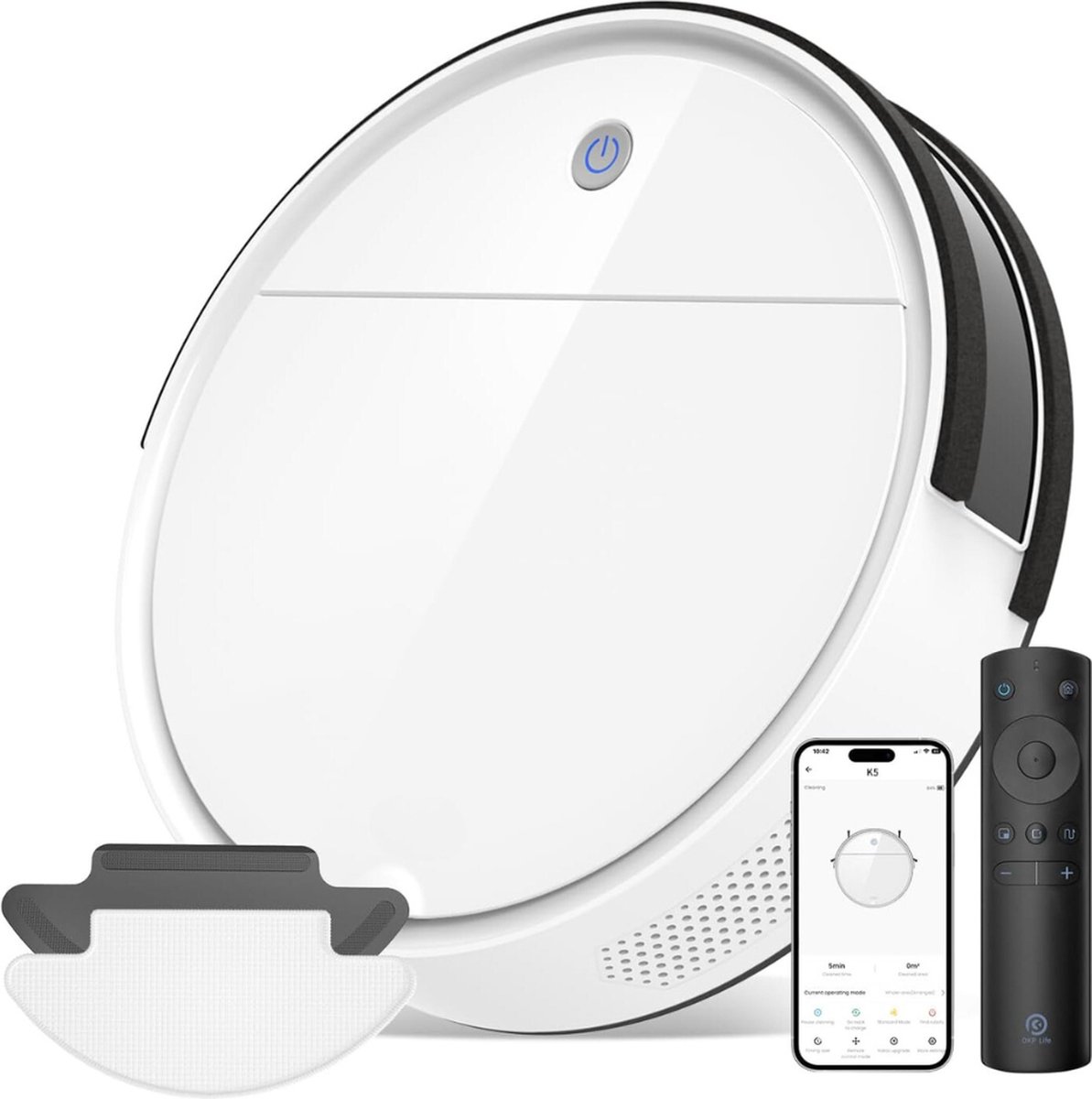 DailySupplies Robotstofzuiger met Laadstation Wit