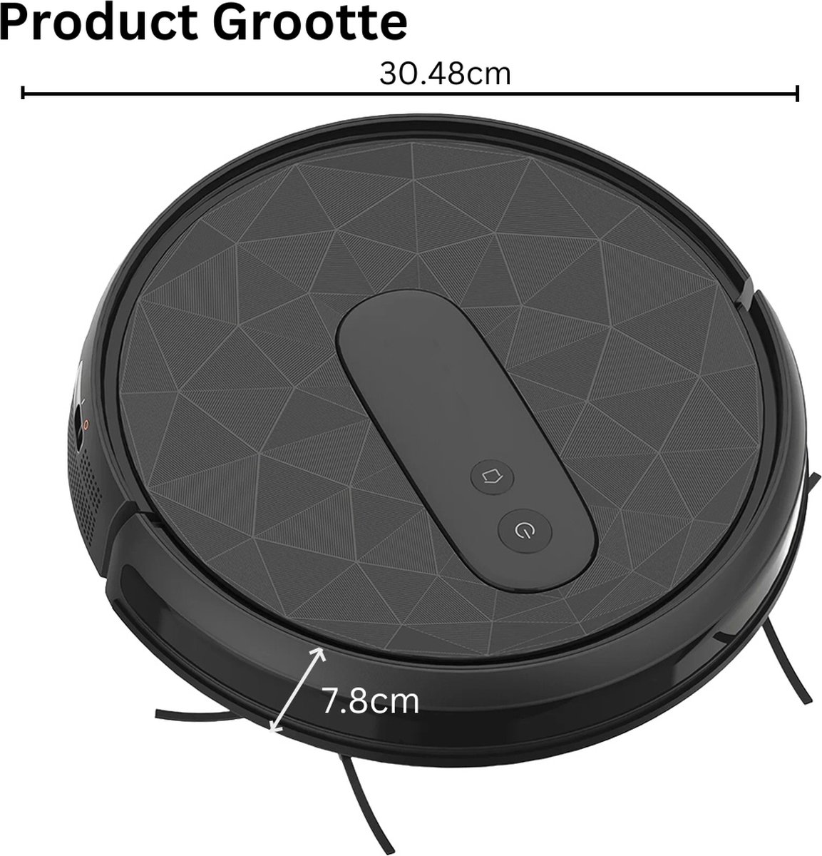 DailySupplies Robotstofzuiger met Laadstation Zwart