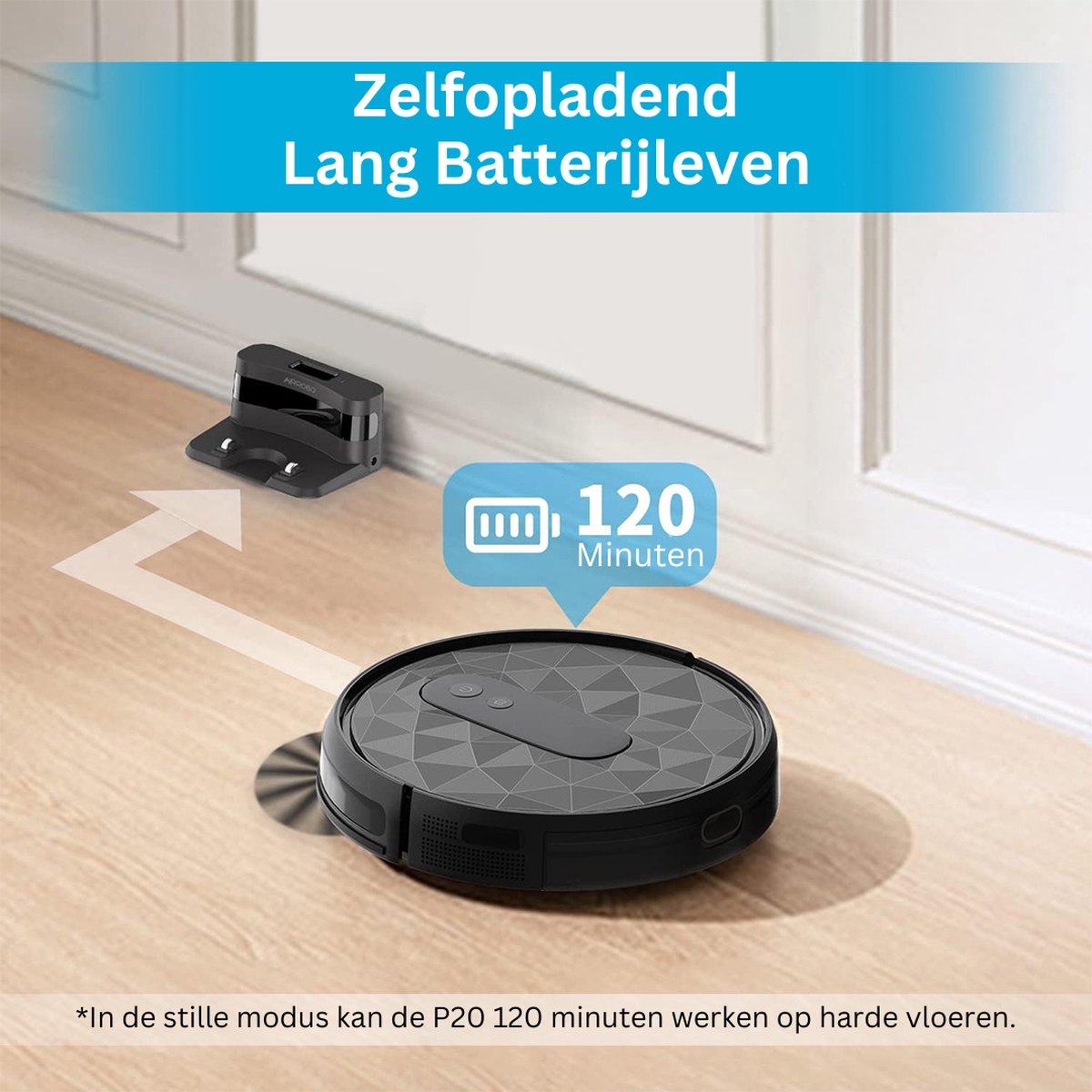 DailySupplies Robotstofzuiger met Laadstation Zwart