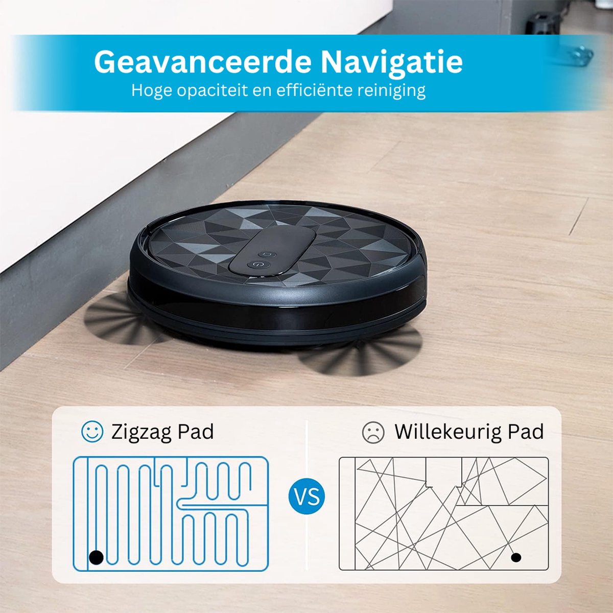 DailySupplies Robotstofzuiger met Laadstation Zwart