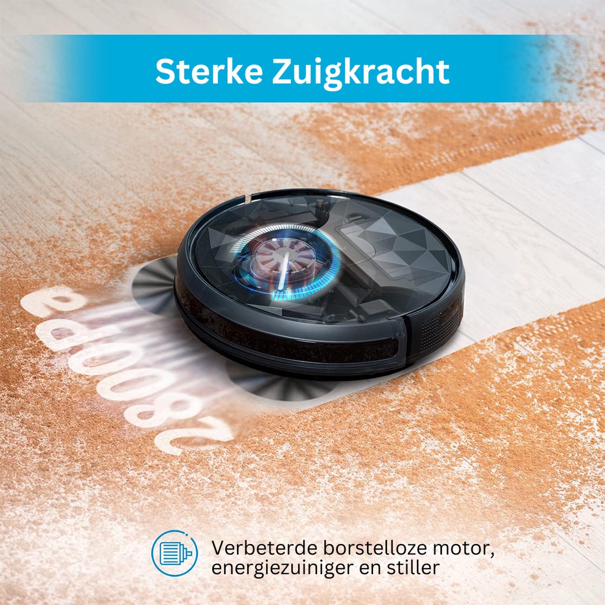 DailySupplies Robotstofzuiger met Laadstation Zwart