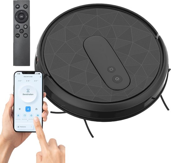 DailySupplies Robotstofzuiger met Laadstation Zwart